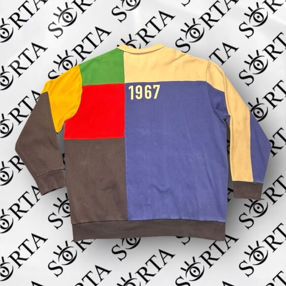 Polo Ralph Lauren Tennis Full Zip Up Color Block Jacket Size 2XLT - Picture 2 of 16